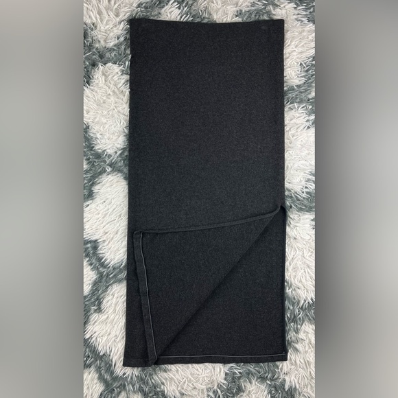 Fabletics Women’s Cloud Seamless High Waisted Midi Pencil Skirt Black Heather XL - Picture 8 of 13